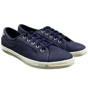 Keds Coursa Womens 10 Lace Up Canvas Sneakers Blue Low Top Casual